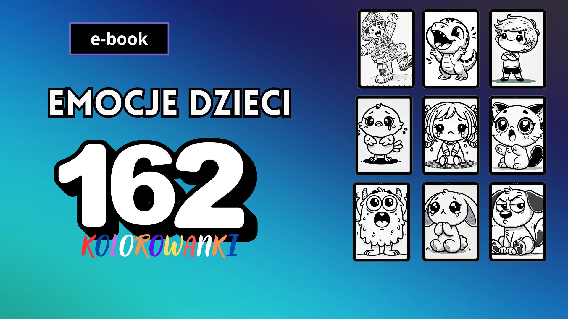 Kolorowanki emocji – zestaw